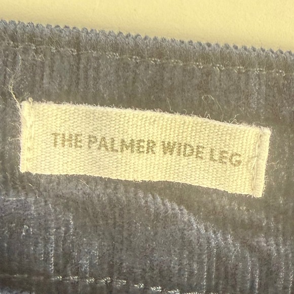 Loft The Palmer Wide Leg Corduroy Pants Navy Blue Curvy High Rise Womens 12 - Picture 4 of 11